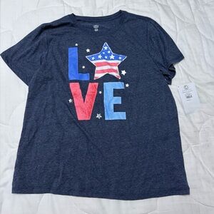 Patriotic Star Love Kids T-Shirt